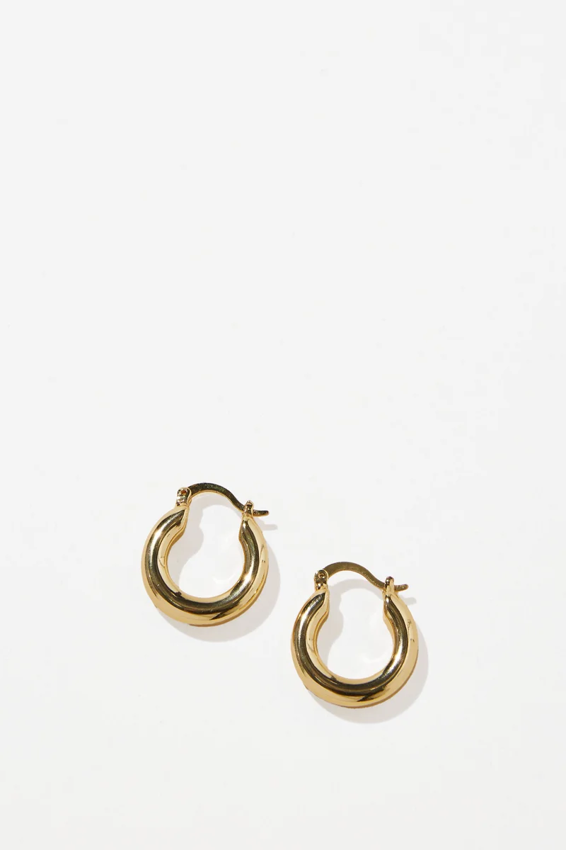 روبي Mid Hoop Earring